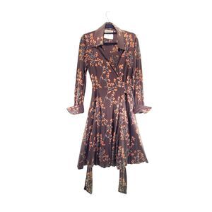 1970s Diane Von Furstenberg Brown Knit Dress
